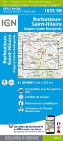 Wandelkaart - Topografische kaart 1633SB Barbezieux-Saint-Hilaire | IGN - Institut Géographique National