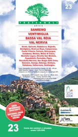 Wandelkaart 23 Sanremo, Ventimiglia, Bassa Val Roia, Val Nervia | Fraternali Editore