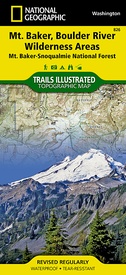 Wandelkaart 826 Topographic Map Guide Mount Baker & Boulder River Wilderness /WA | National Geographic