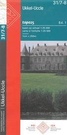 Wandelkaart - Topografische kaart 31/7-8 Topo25 Ukkel - Uccle | NGI - Nationaal Geografisch Instituut