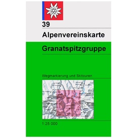 Wandelkaart 39 Alpenvereinskarte Granatspitzgruppe | Alpenverein