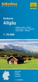 Fietskaart BAY18 Bikeline Radkarte Allgäu | Esterbauer