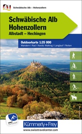 Wandelkaart 41 Outdoorkarte Schwäbische Alb West - Hohenzollern | Kümmerly & Frey