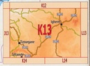 Wegenkaart - landkaart K13 Marokko PN Tafraoute nord - Tizourgane - Igherm - Marokko | Projekt Nord