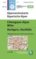 Wandelkaart BY18 Alpenvereinskarte Chiemgauer Alpen Mitte - Hochgern - Hochfelln | Alpenverein