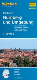 Fietskaart BAY06 Bikeline Radkarte Nürnberg und Umgebung | Esterbauer