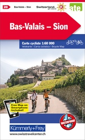 Fietskaart 20 Bas-Valais - Sion | Kümmerly & Frey