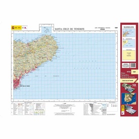 Topografische kaart 1089 MT50 Santa Cruz de Tenerife (Tenerife) | CNIG - Instituto Geográfico Nacional1