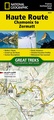 Wandelatlas 4001 Topographic Map Guide Haute Route Chamonix to Zermatt | National Geographic