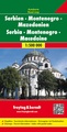 Wegenkaart - landkaart Servië , Montenegro, Kosovo en Noord-Macedonië | Freytag & Berndt