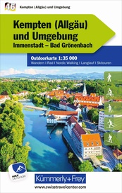 Wandelkaart 46 Outdoorkarte Kempten (Allgäu) und Umgebung | Kümmerly & Frey