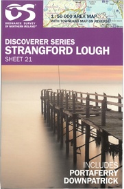 Topografische kaart - Wandelkaart 21 Discovery Strangford Lough | Ordnance Survey Ireland