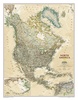 Wandkaart 20462 Noord Amerika, politiek & antiek, 60 x 78 cm | National Geographic