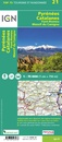 Fietskaart - Wandelkaart 75021 Pyrenees Catalanes, Font Romeu, Massif Canigou Map | IGN - Institut Géographique National