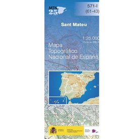 Topografische kaart 571-I Sant Mateu | CNIG - Instituto Geográfico Nacional