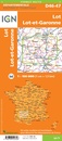 Wegenkaart - landkaart D46-47 Lot - Lot-et-Garonne | IGN - Institut Géographique National