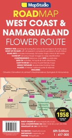 Wegenkaart - landkaart Flower Route: West Coast & Namaqualand NP | MapStudio