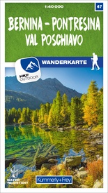 Wandelkaart 47 Bernina / Pontresina / Val Poschiavo | Kümmerly & Frey