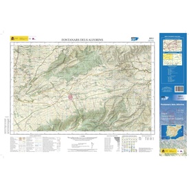 Topografische kaart 820-I Fontanars dels Alforins | CNIG - Instituto Geográfico Nacional1