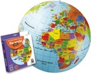 Opblaasbare wereldbol - globe Inflatable globe 50 cm political maxi | Caly Toys