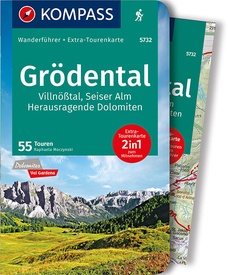 Wandelgids 5732 Wanderführer Dolomiten 1 - Grödental, Villnösstal, Seiser Alm | Kompass