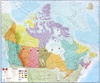 Wandkaart Canada, 120 x 100 cm | Maps International