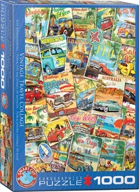 Legpuzzel Vintage Travel Collage (1000) | Eurographics