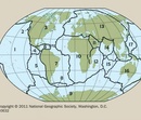 Wereldkaart 20632 Dynamic earth plate tectonics, 92 x 61 cm | National Geographic