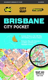 Stadsplattegrond 460 Brisbane City Pocket | UBD Gregory's