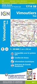 Wandelkaart - Topografische kaart 1714 SB - Serie Bleue Vimoutiers - Trun | IGN - Institut Géographique National