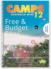 Campergids Camps 12 Free Camping Guide without photos Spiral (A4) | Camps Australia Wide