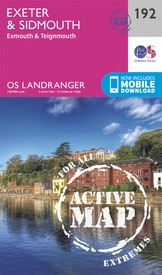 Wandelkaart - Topografische kaart 192 Landranger Active Exeter / Sidmouth / Exmouth | Ordnance Survey