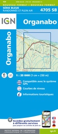 Wandelkaart 4705 SB - Serie Bleue Organabo (Guyana) | IGN - Institut Géographique National