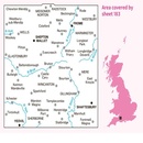 Wandelkaart - Topografische kaart 183 Landranger Yeovil & Frome, Shaftesbury & Shepton Mallet | Ordnance Survey