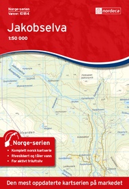 Wandelkaart - Topografische kaart 10184 Norge Serien Jakobselva | Nordeca