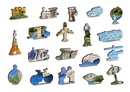 Legpuzzel World landmarks puzzel in hout 500 stuks | Wooden City