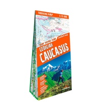 Georgian Caucasus - Trekking map Georgië Kaukasus