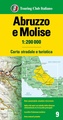 Fietskaart - Wegenkaart - landkaart 09 Abruzzo Molise - Abruzzen | Touring Club Italiano