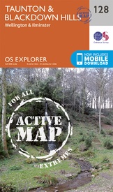 Wandelkaart - Topografische kaart 128 OS Explorer Map | Active Taunton / Blackdown Hills | Ordnance Survey