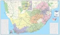 South Africa business map 4-delig | 260 x 152 cm